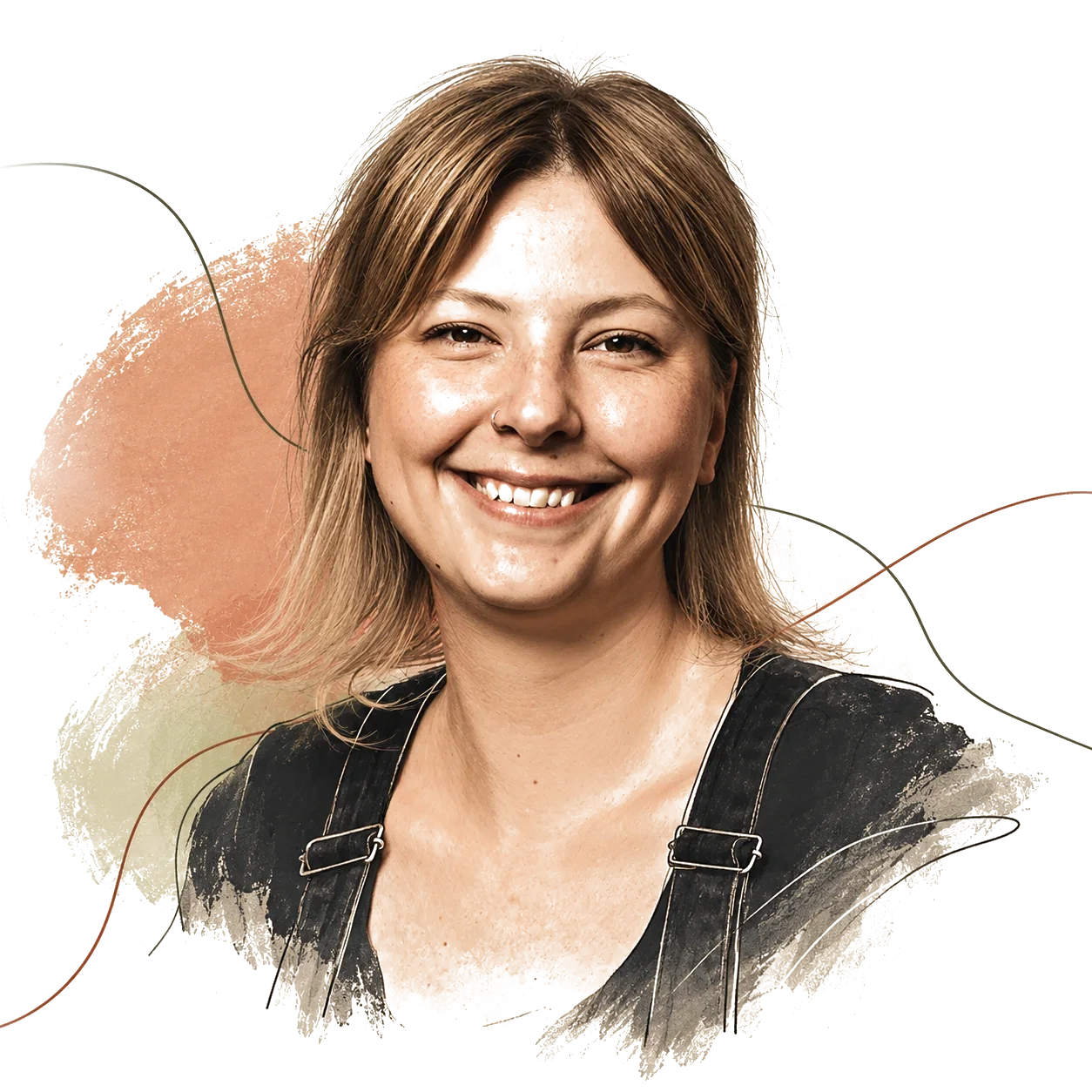 Illustrated portrait of Mia-Irene Sundqvist